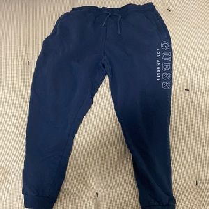 Navy blue guess joggers